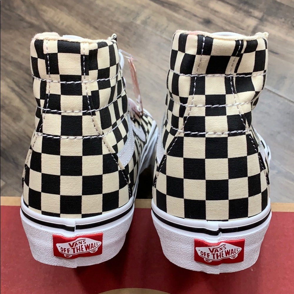 VANS Sk-8-Hi TAPERED CHECKERBOARD black/true white - Picture 4 of 16